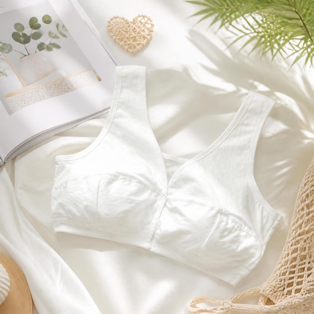 Wirefree Bra Comfort - บราไร้สายแบบสวมสบาย ทรงยู ปิดด้านหน้า บราบาง ไซส์ใหญ่ บราสำหรับผู้สูงอายุ