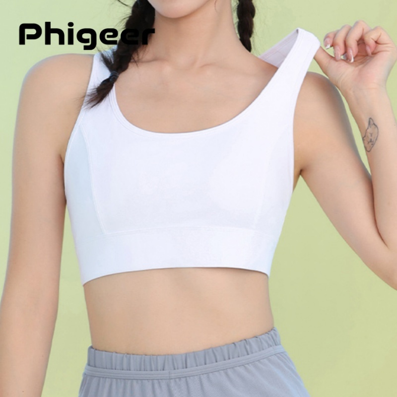Sports Bra Racerback - PHIGEER ผู้หญิง High Impact กีฬา Bras
