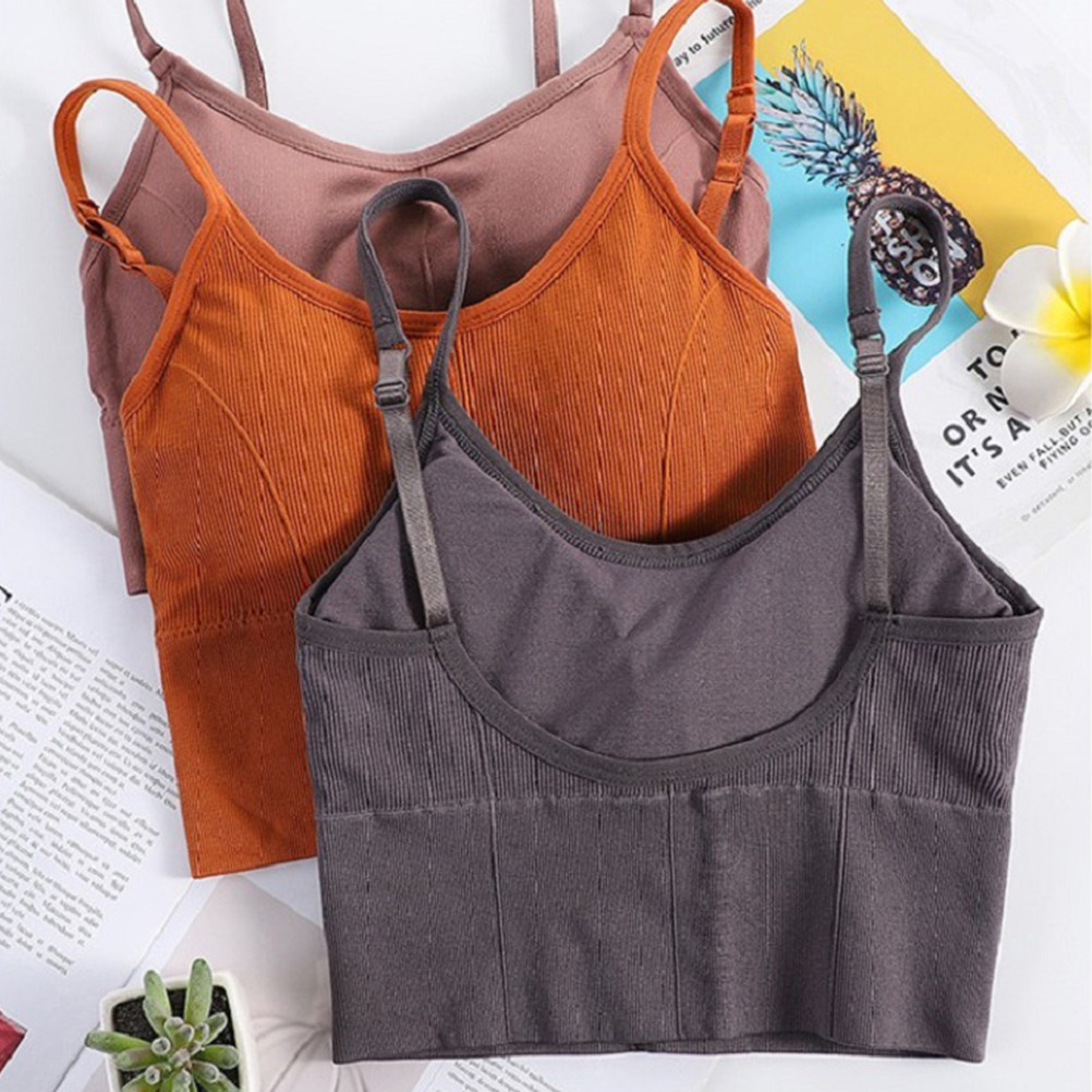 Sports Bra Racerback - 1 ชิ้น บราโยคะไร้สาย ยืดหยุ่น ระบายอากาศได้ดี บราออกกำลังกาย