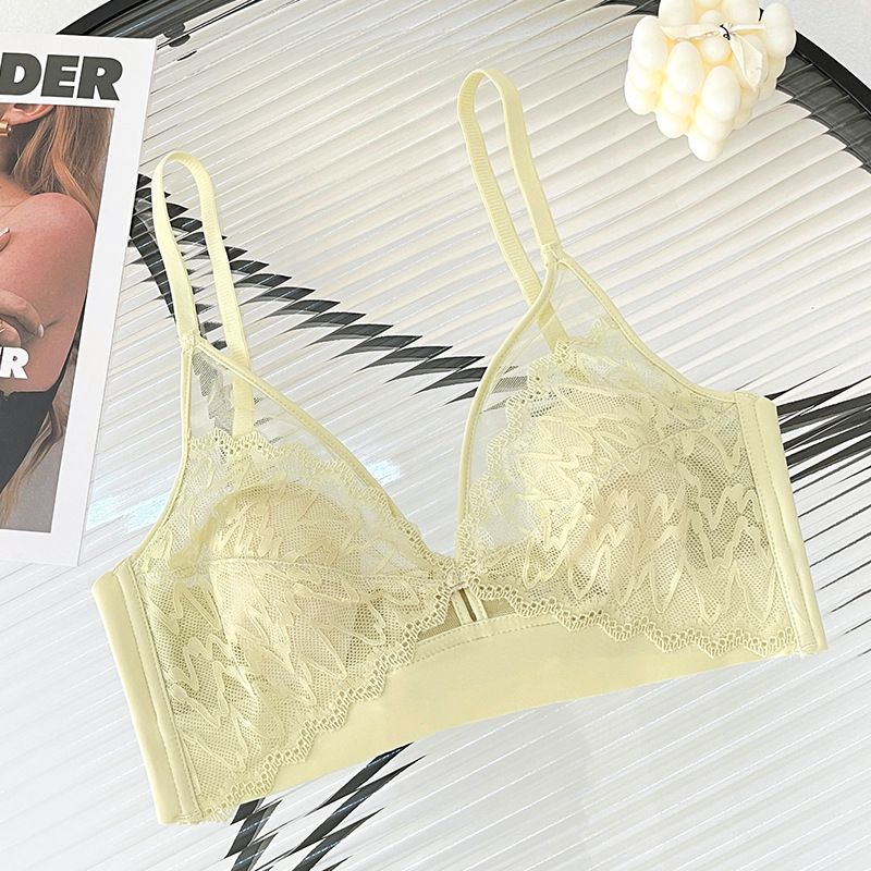 เสื้อครอปท็อปเซ็กซี่ลูกไม้เว้า - T Shirt Bra Seamless บทวิจารณ์และราคา