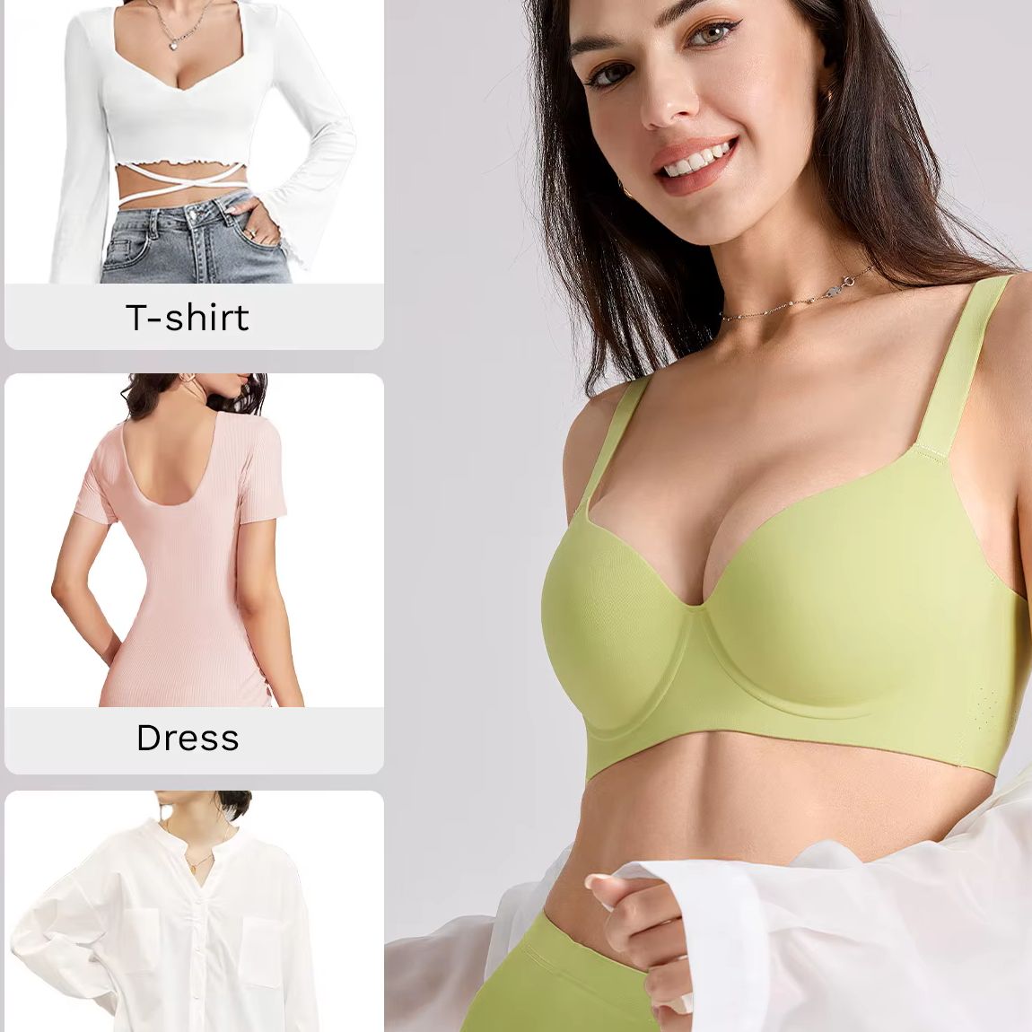 บราผู้หญิงแบบใหม่ สวยงาม เซ็กซ - Convertible Bra Multiway บทวิจารณ์และราคา