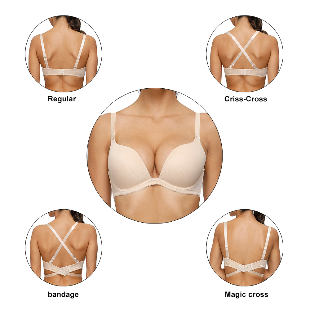 Vgplay Plunge ผู้หญิง Bra Padd - Convertible Bra Multiway บทวิจารณ์และราคา