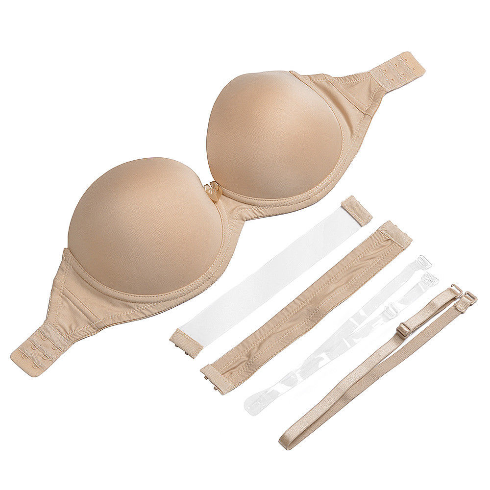 Nude สีดําสีขาวที่มองไม่เห็น C - Convertible Bra Multiway บทวิจารณ์และราคา
