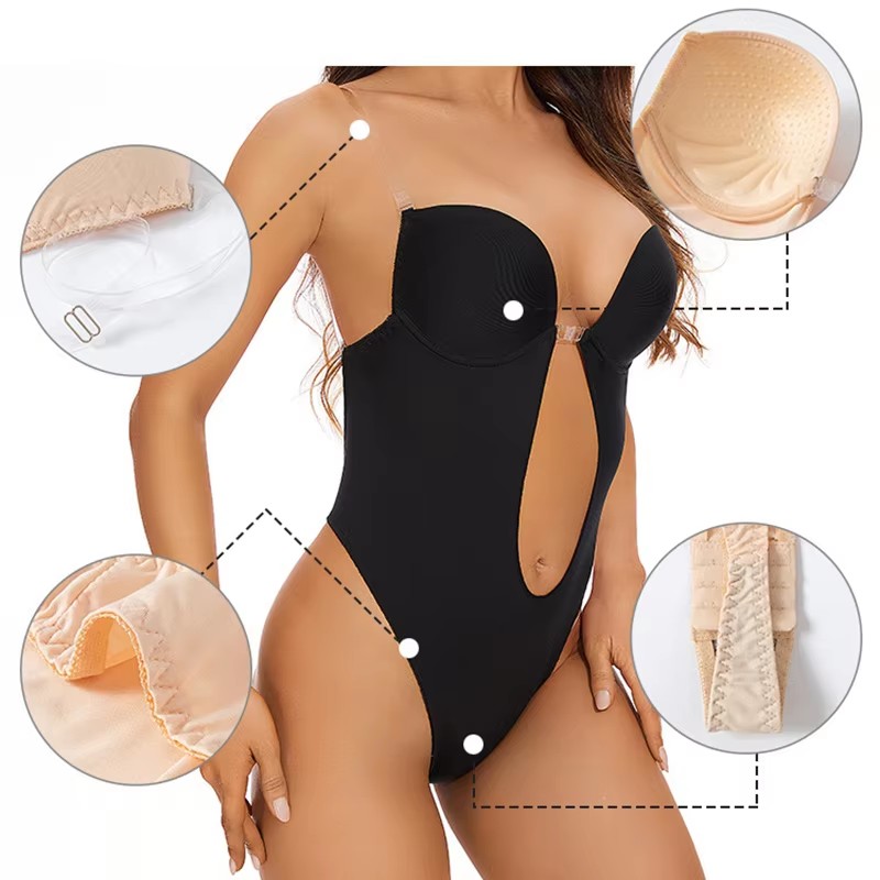 บอดี้สูทกระชับสัดส่วนแบบไม่มีส - Plunge Bra Push Up บทวิจารณ์และราคา