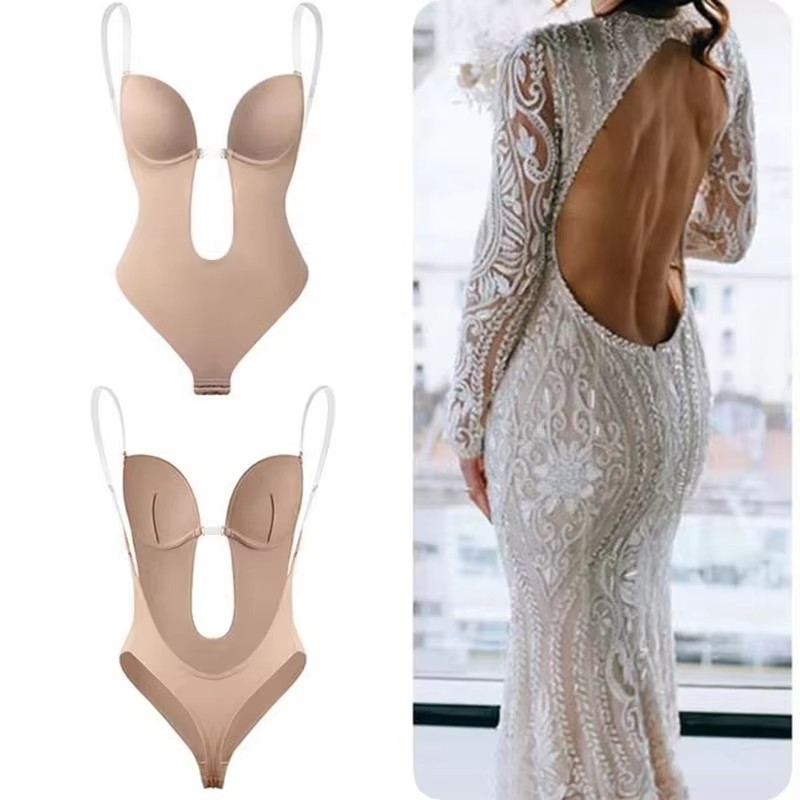 บอดี้สูทกระชับสัดส่วนแบบไม่มีส - Plunge Bra Push Up บทวิจารณ์และราคา